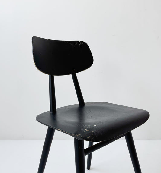 sedia in legno degli anni '50-'60