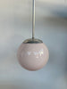 Pink sphere chandelier