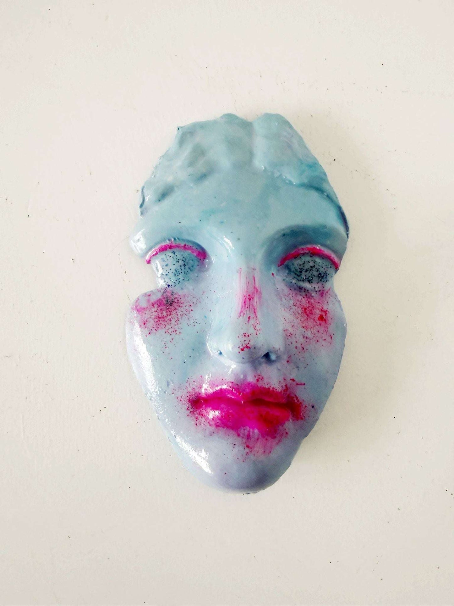 Hand-molded and finished gesso- Evghenia