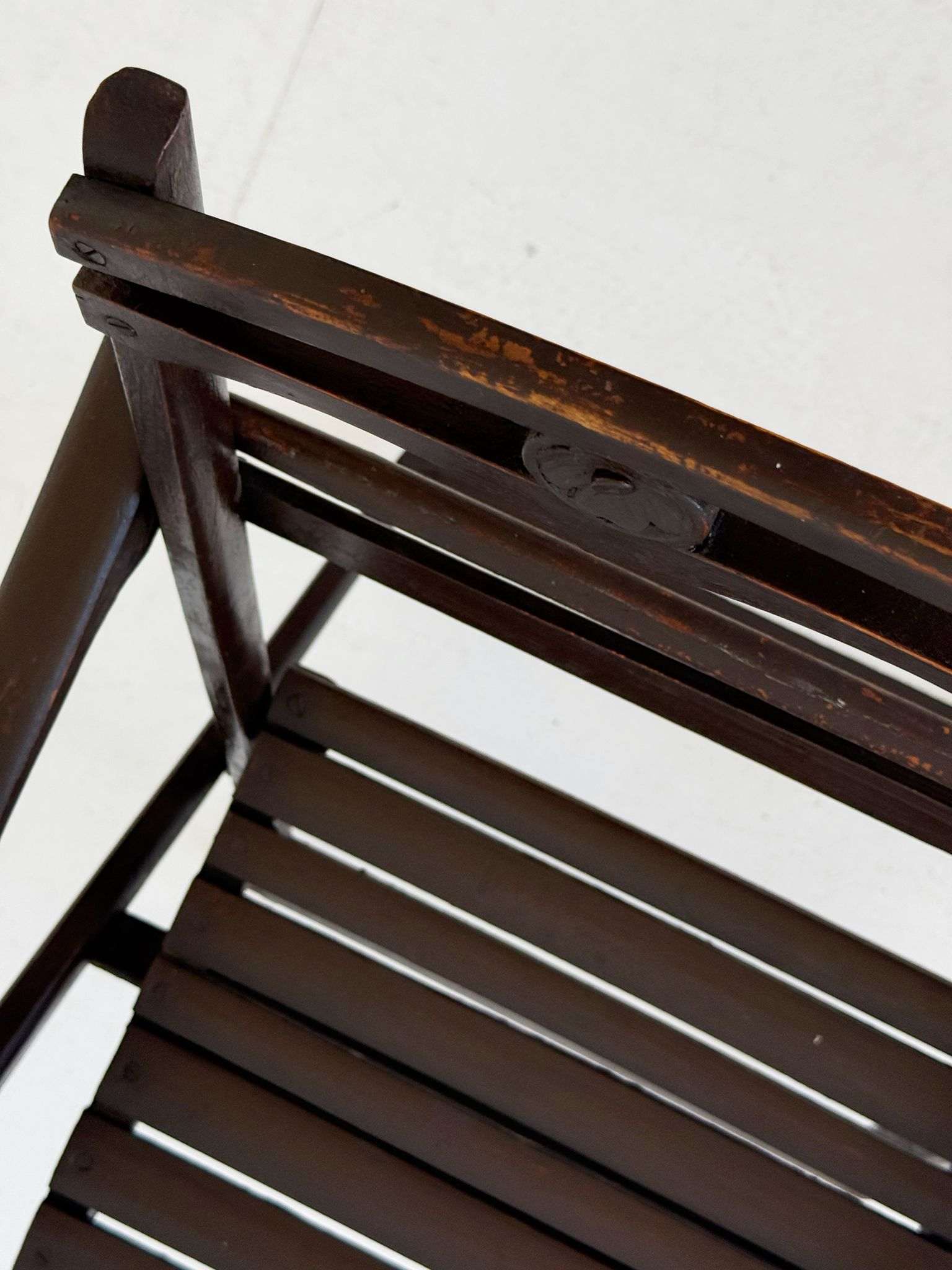 Folding wooden chair