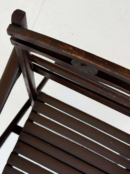 Folding wooden chair
