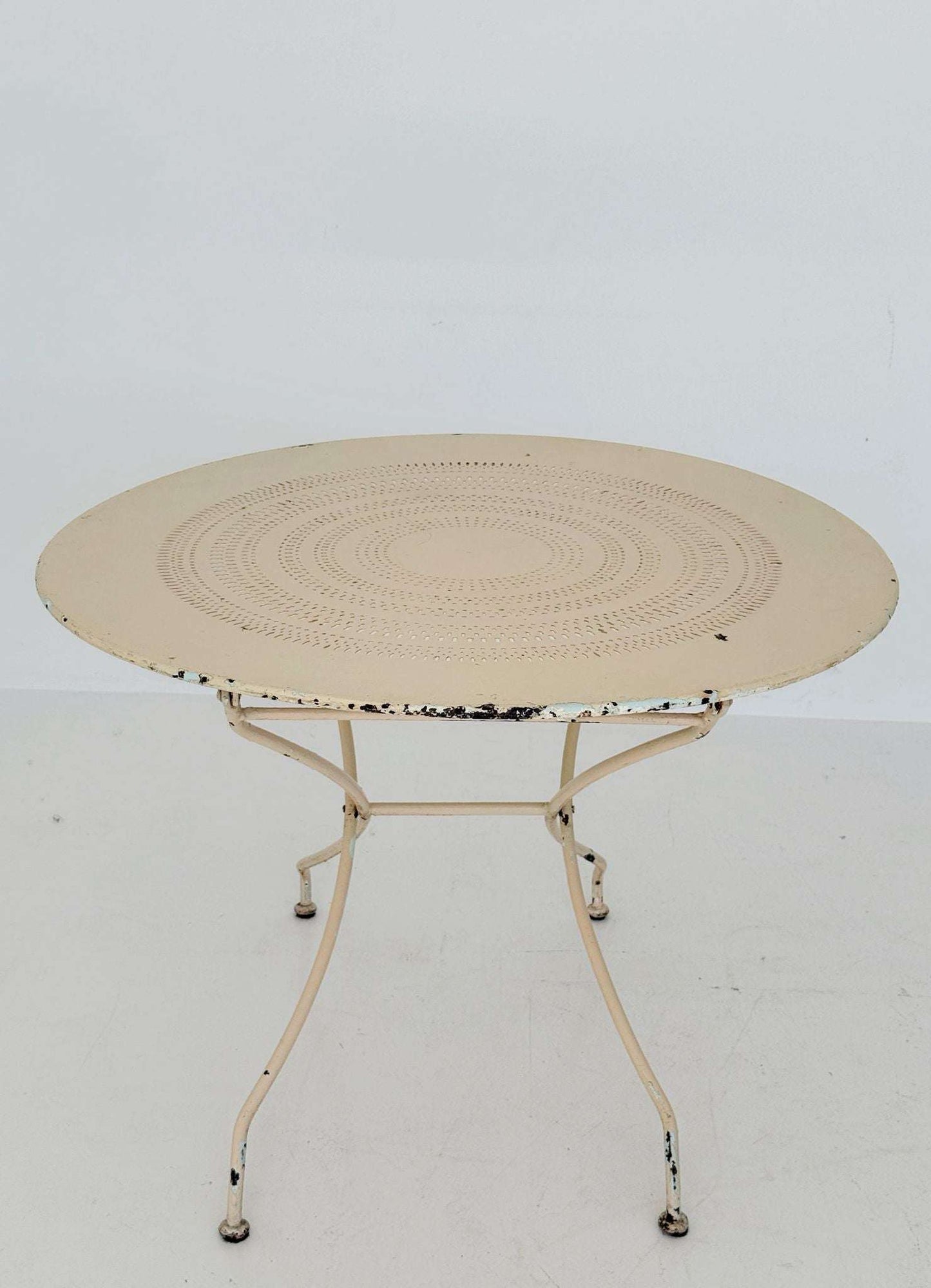 1950s-era Folding Iron Garden Table