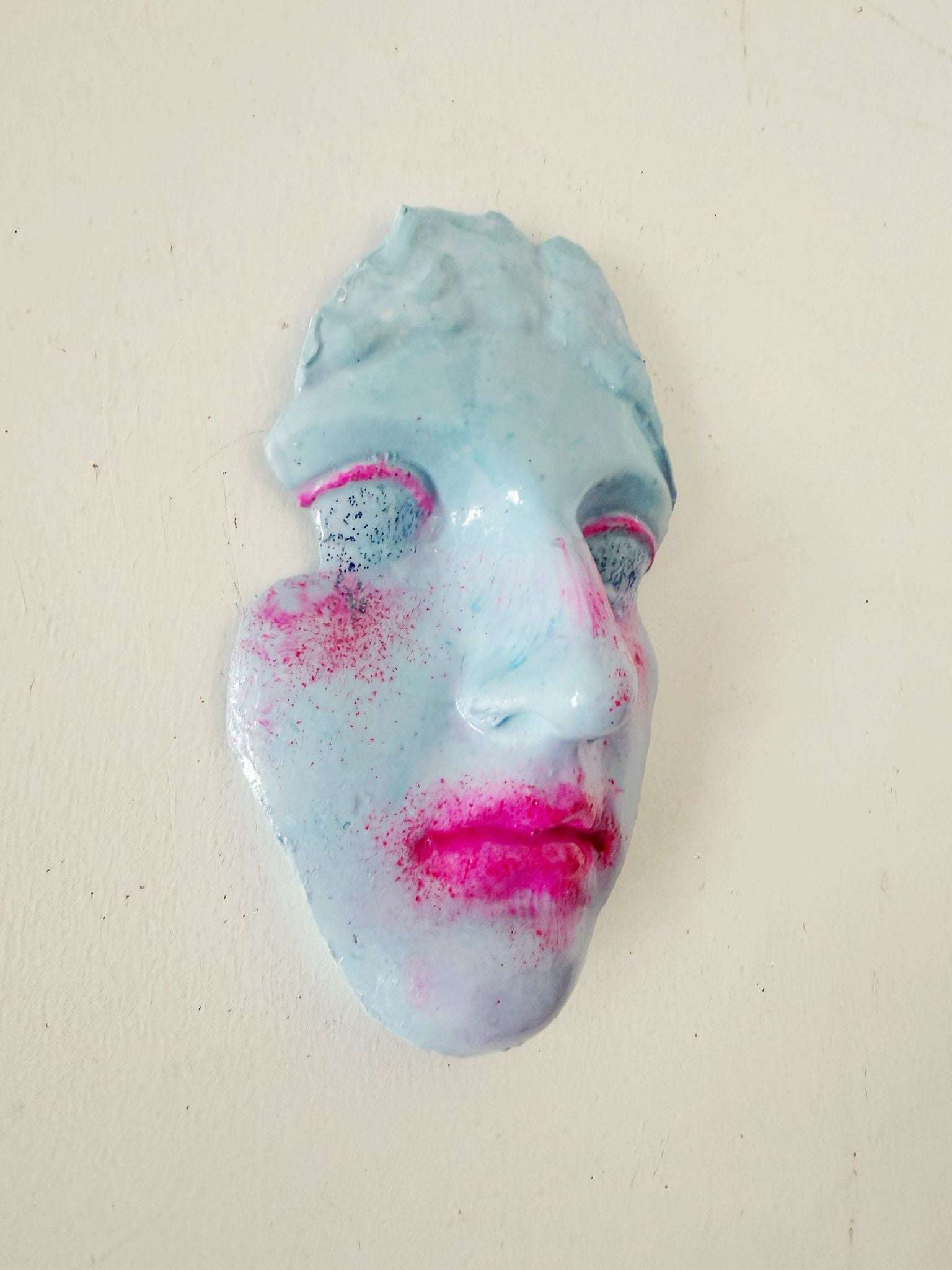 Hand-molded and finished gesso- Evghenia