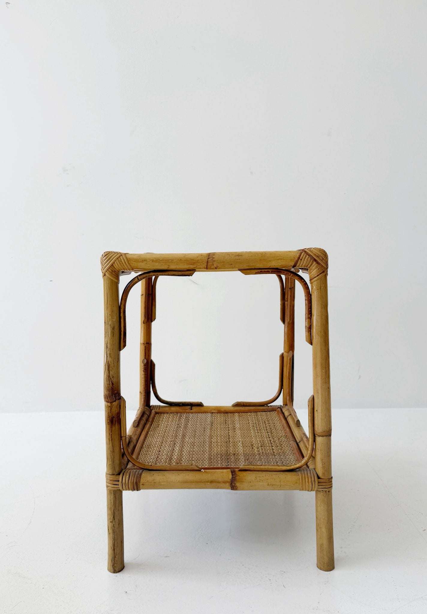 bamboo and rattan coffee table
