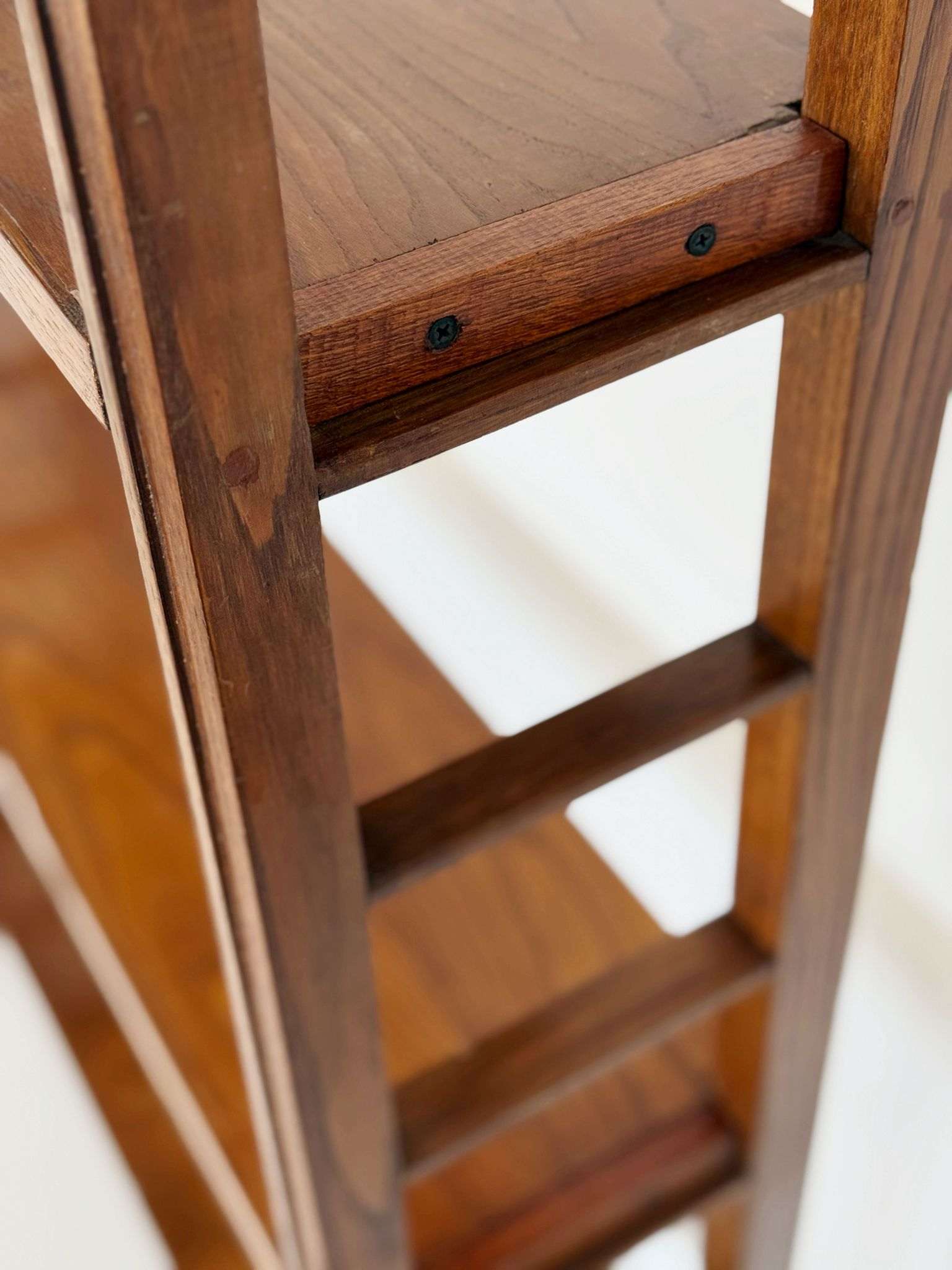 Modular wooden bookcase with removable shelves Italy, 1960s–1970s