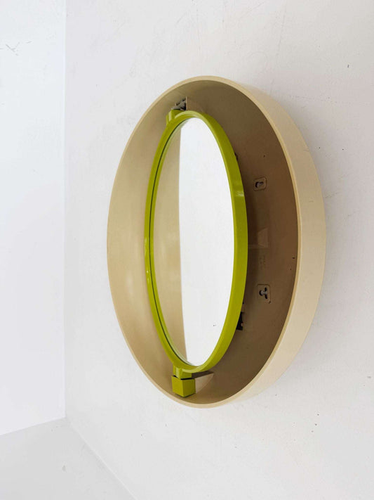Illuminated Wall Mirror, Space Age Design, 1970s