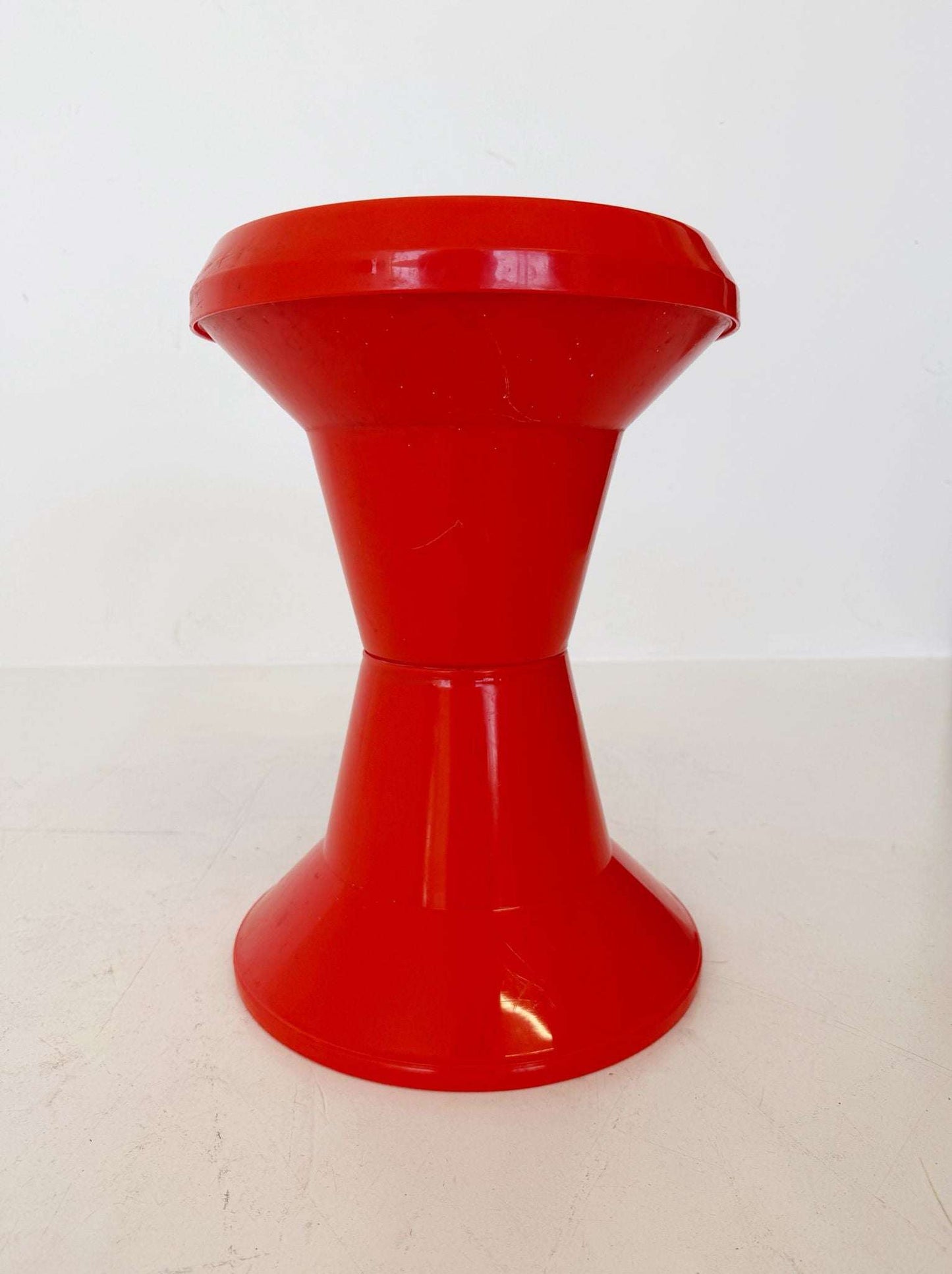 Giganplast Pop Orange Stool/End Table – Italy, 1970s