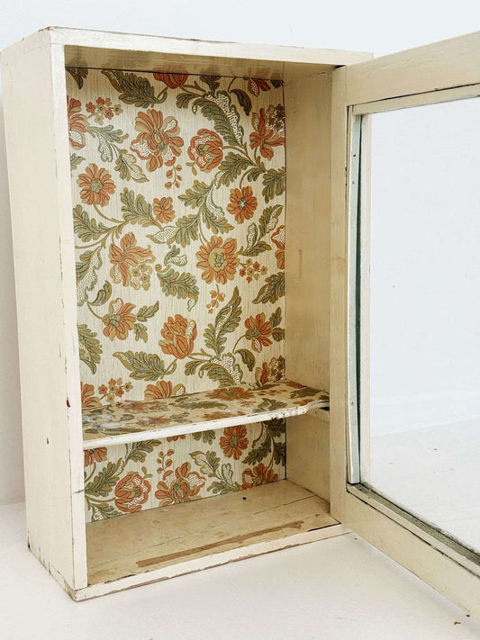 Wall Cabinet/Display Cabinet with Glass Door – Italy, mid-20th century (1950s–1960s)