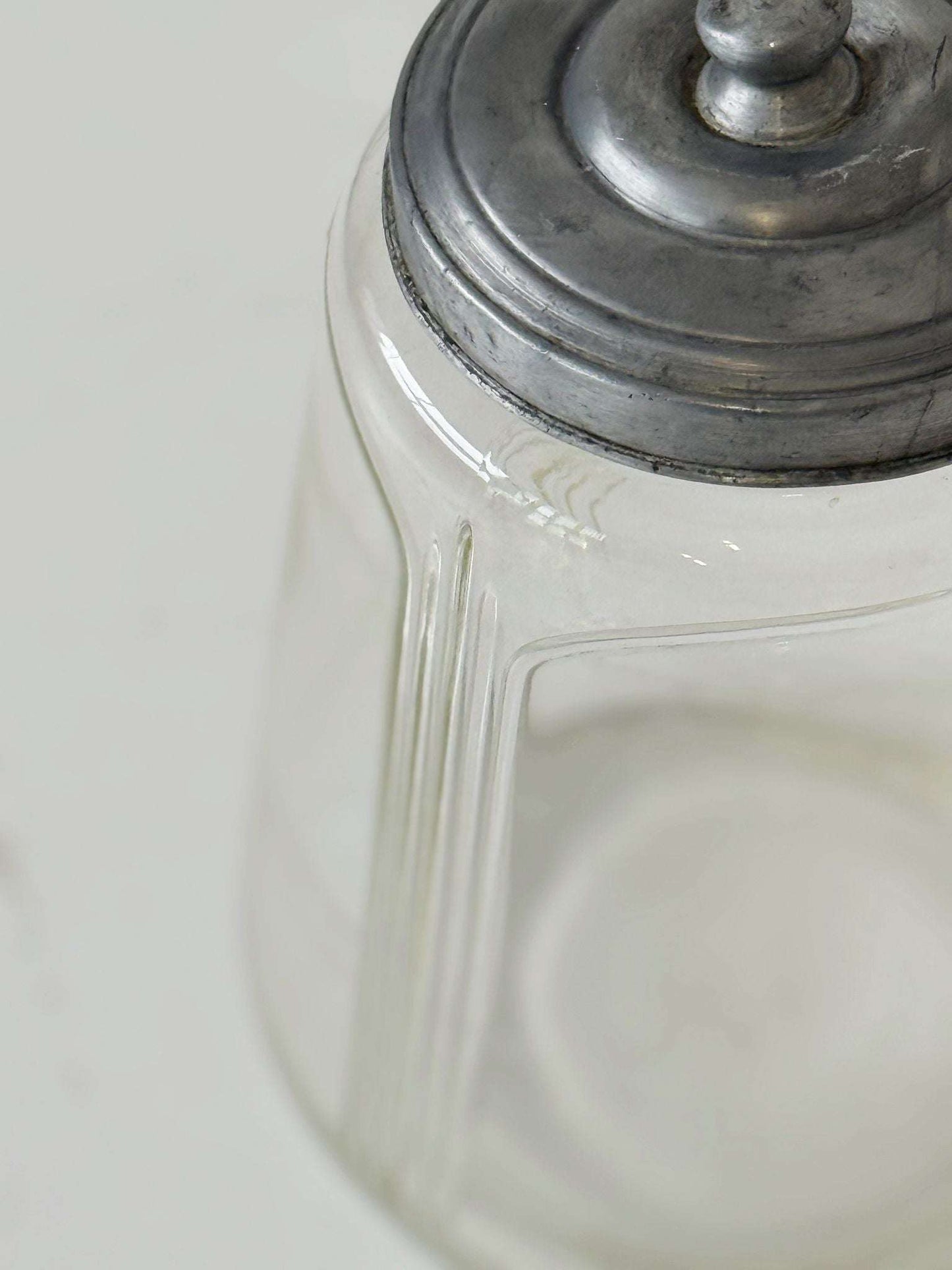 Glass Jar with Metal Lid – Italy, 1930s/1940s