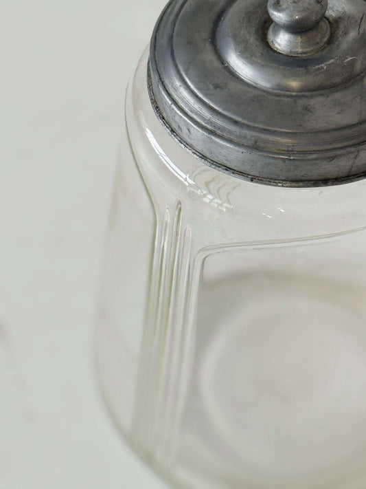 Glass Jar with Metal Lid – Italy, 1930s/1940s