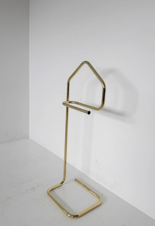 Gold-tone metal valet stand, 1960