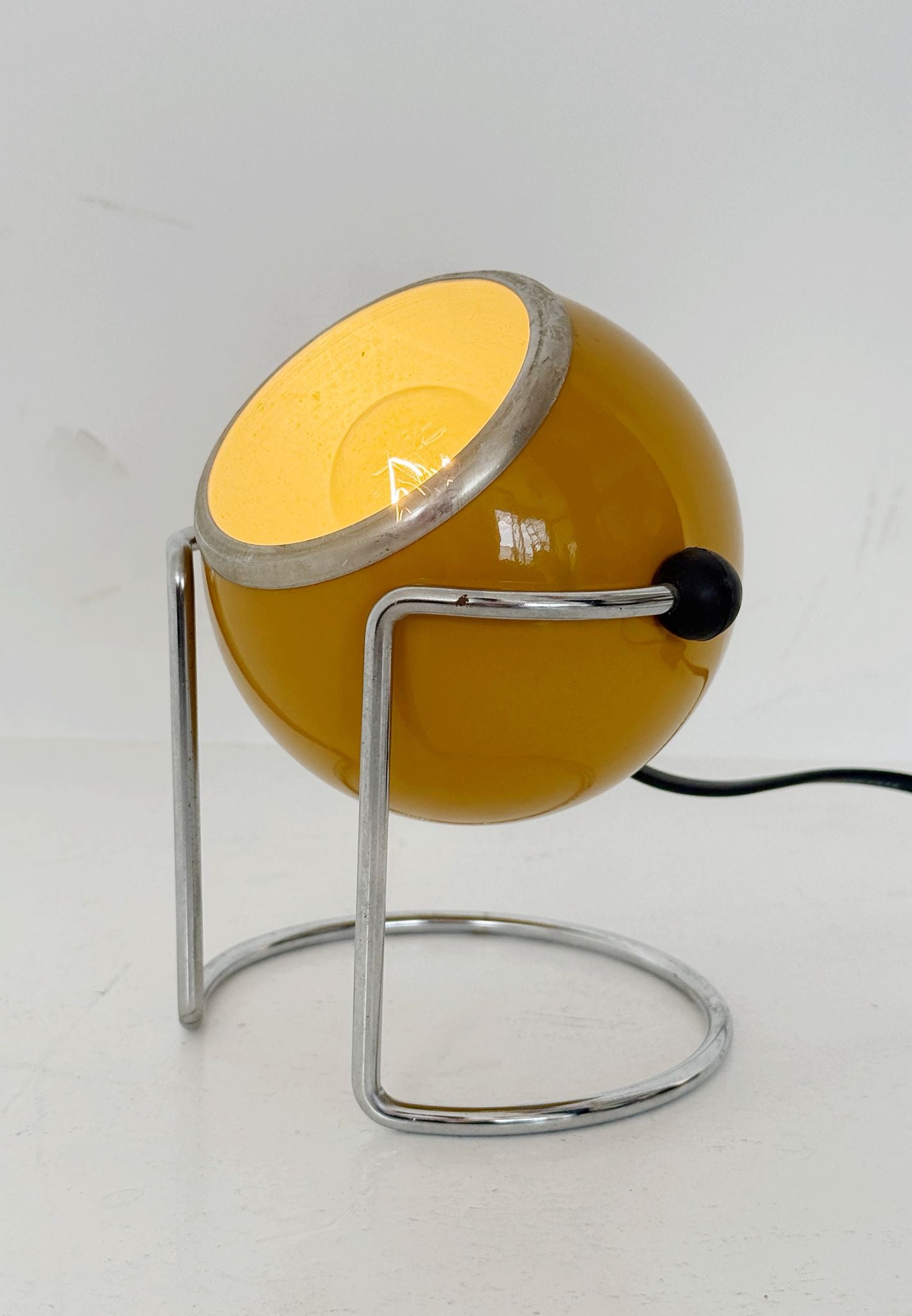 Lampada da tavolo regolabile Space Age in metallo laccato, anni '70