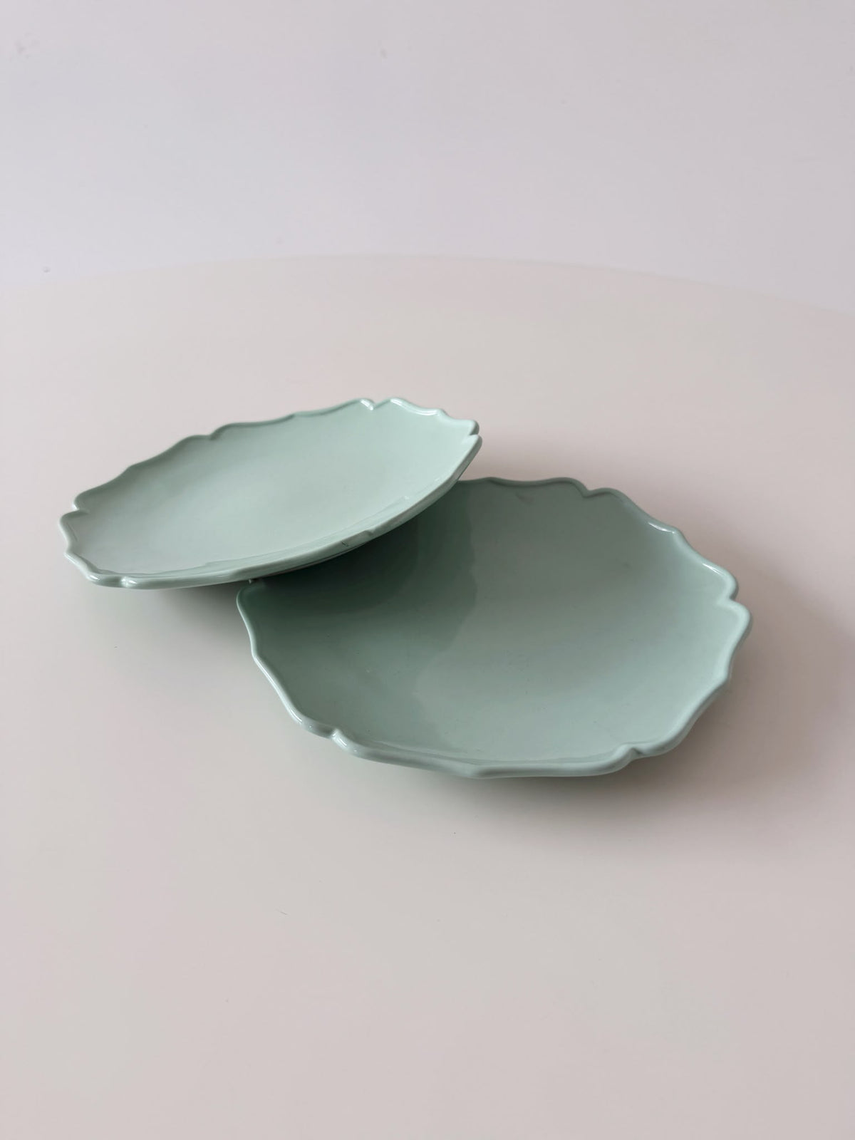 Bitossi Home – Coppia di piattini – Collezione Glamour (Verde menta)