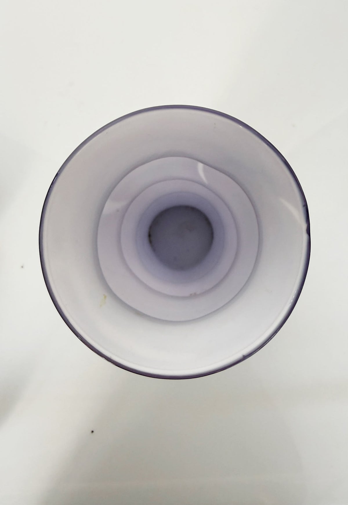 Purple opaline glass vase, Italy, 1960s–70s