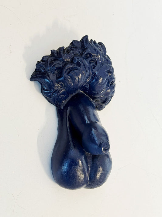 Blue Fragment from David — Plaster Cast, Contemporary Reinterpretation
