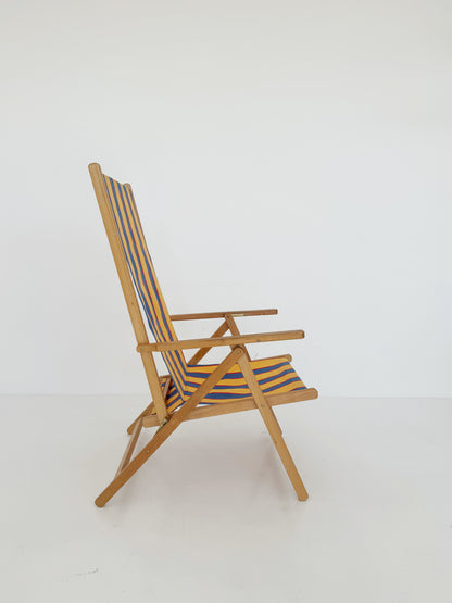 Sdraio in legno e tela