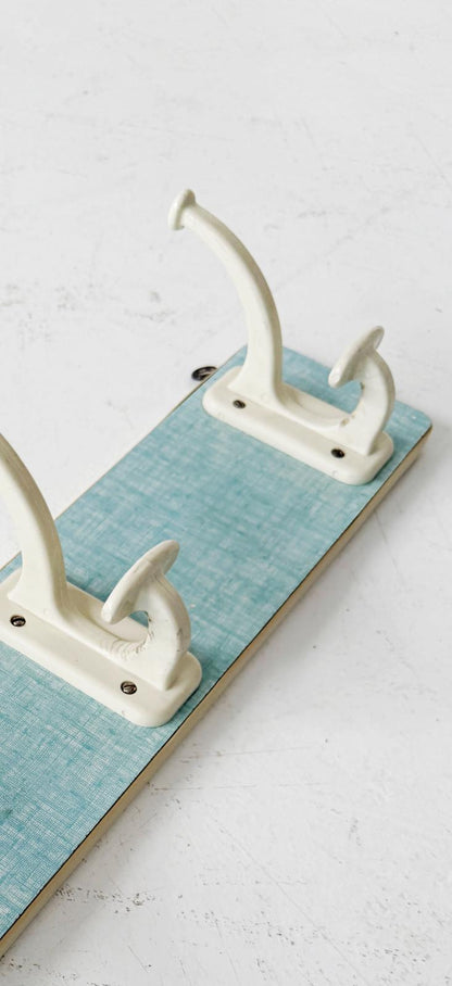Vintage Wall Coat Rack with 3 Hooks – 1950s/1960s