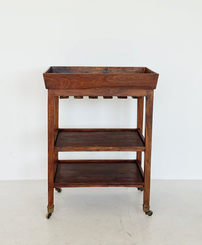 Carrello portavivande in legno