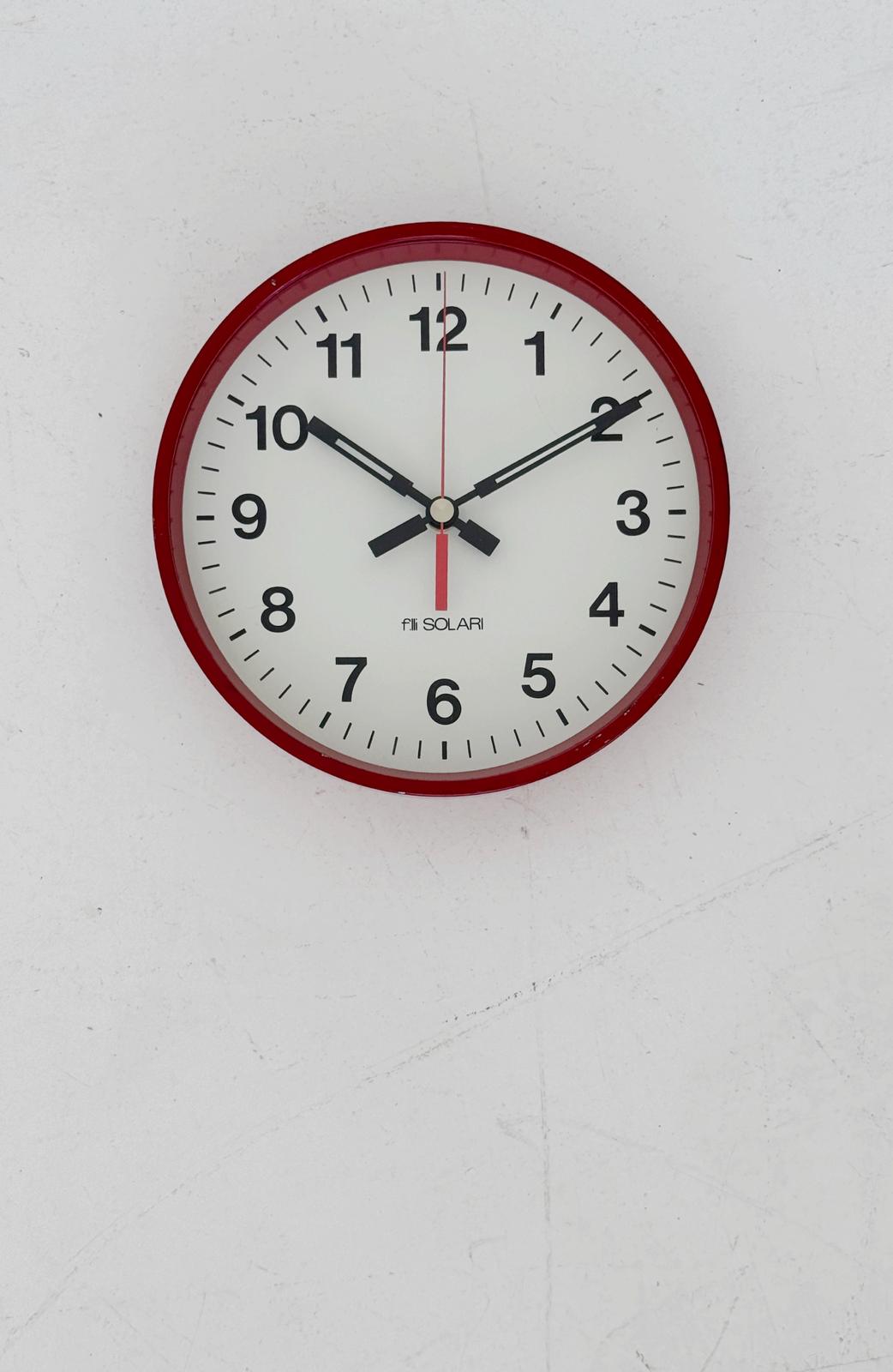 Orologio da parete F.lli Solari "TIMAC 24" – Italia, anni '80