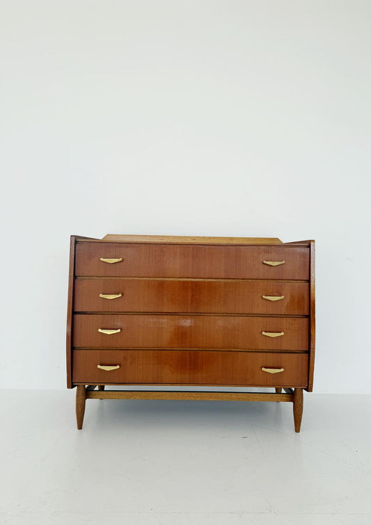 Wooden Chest of Drawers with Laminate Top