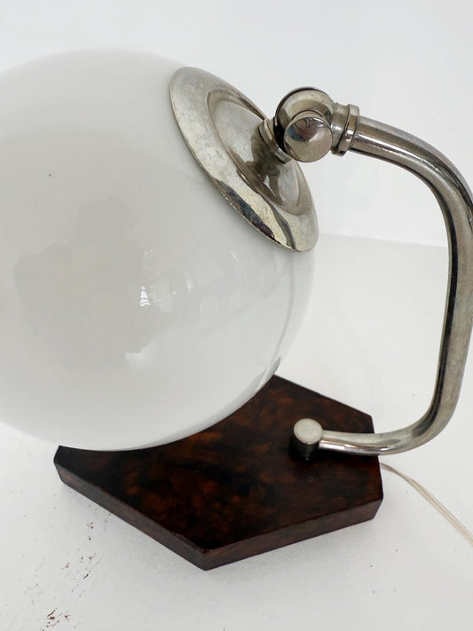 Abat jour con base in radica