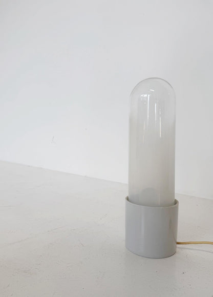 Opal Glass Table Lamp, 1970s