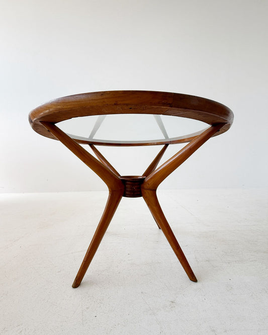 Cherry wood coffee table by Cesare Lacca, 1950