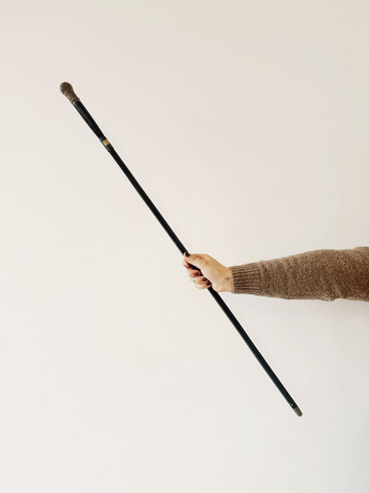 Bastone da passeggio con impugnatura incisa, inizi ’900