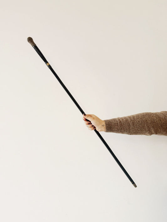 Bastone da passeggio con impugnatura incisa, inizi ’900