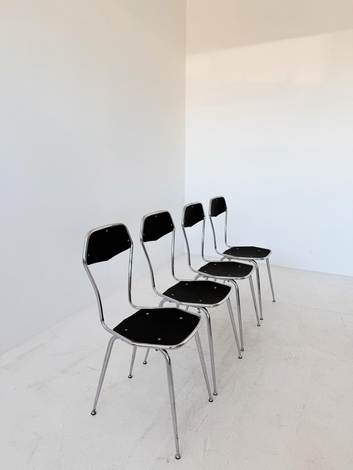 Set of four vintage chairs