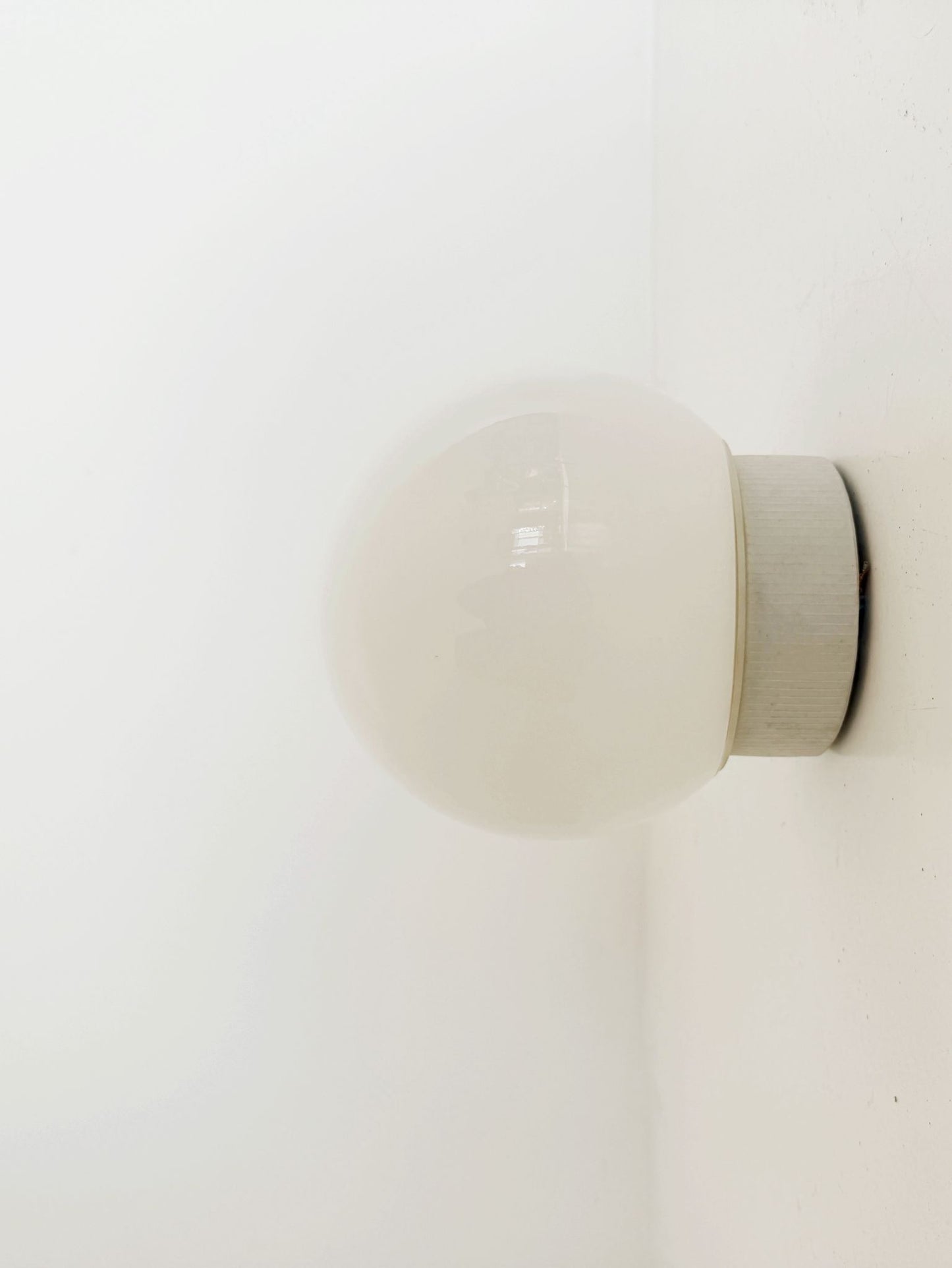 Wall light with opal globe, 1970s