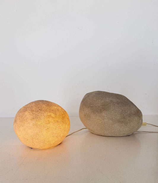 Pair of “Dora” / “Moon Rock” lamps by André Cazenave, 1970s