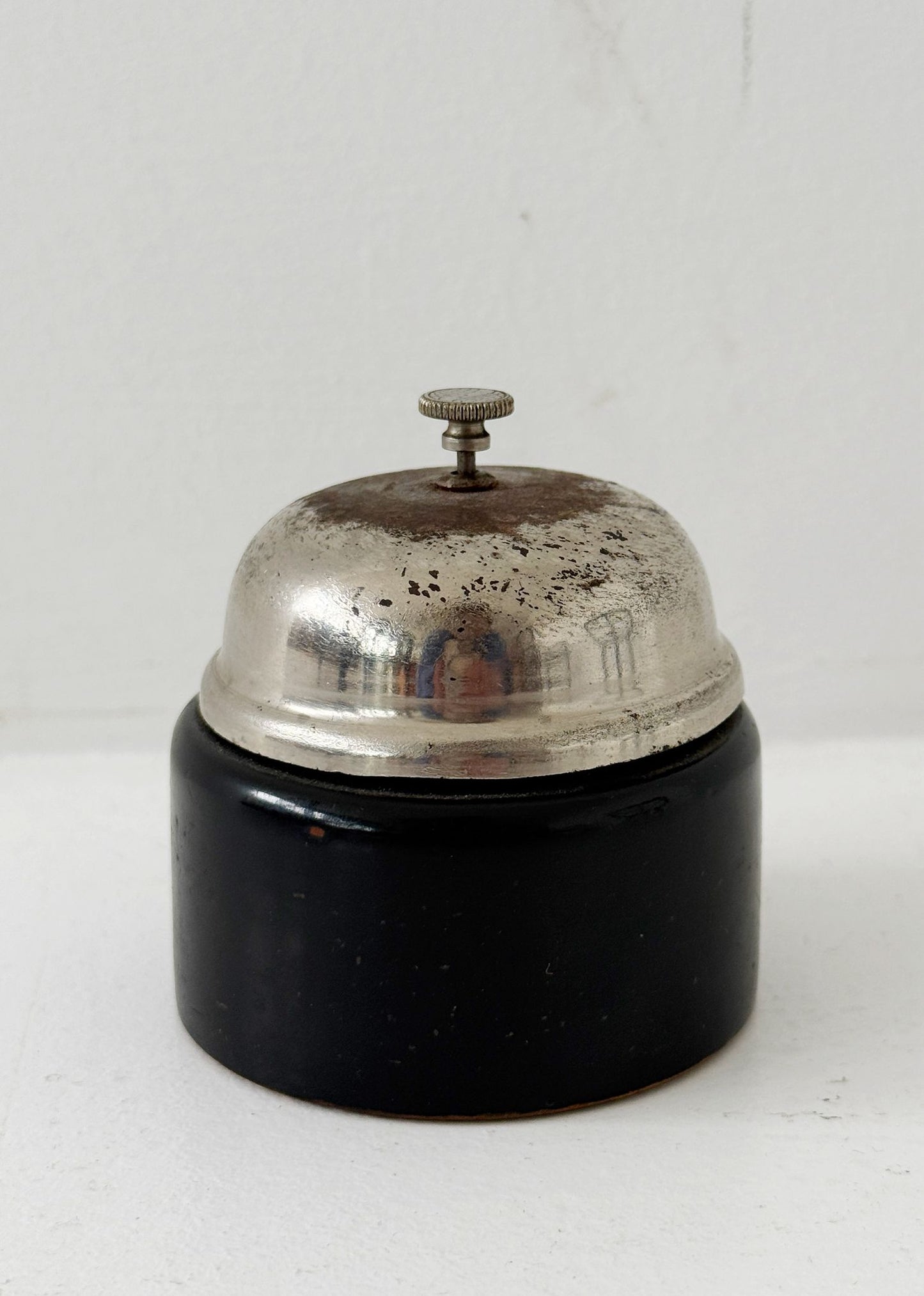 Campanello da hotel in metallo cromato-1960