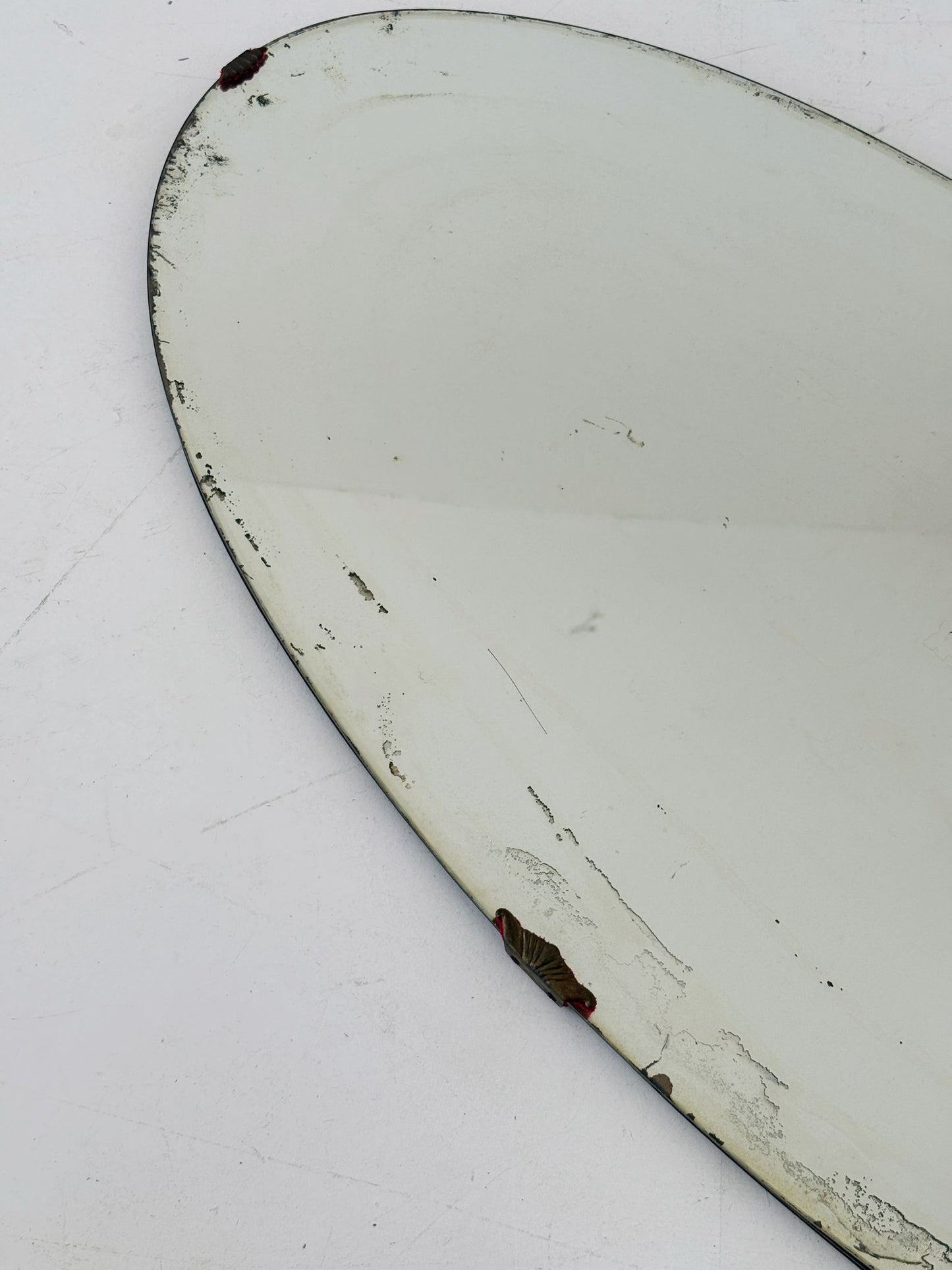 Specchio da parete ovale, Italia, anni Quaranta-Cinquanta