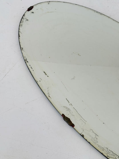 Specchio da parete ovale, Italia, anni Quaranta-Cinquanta