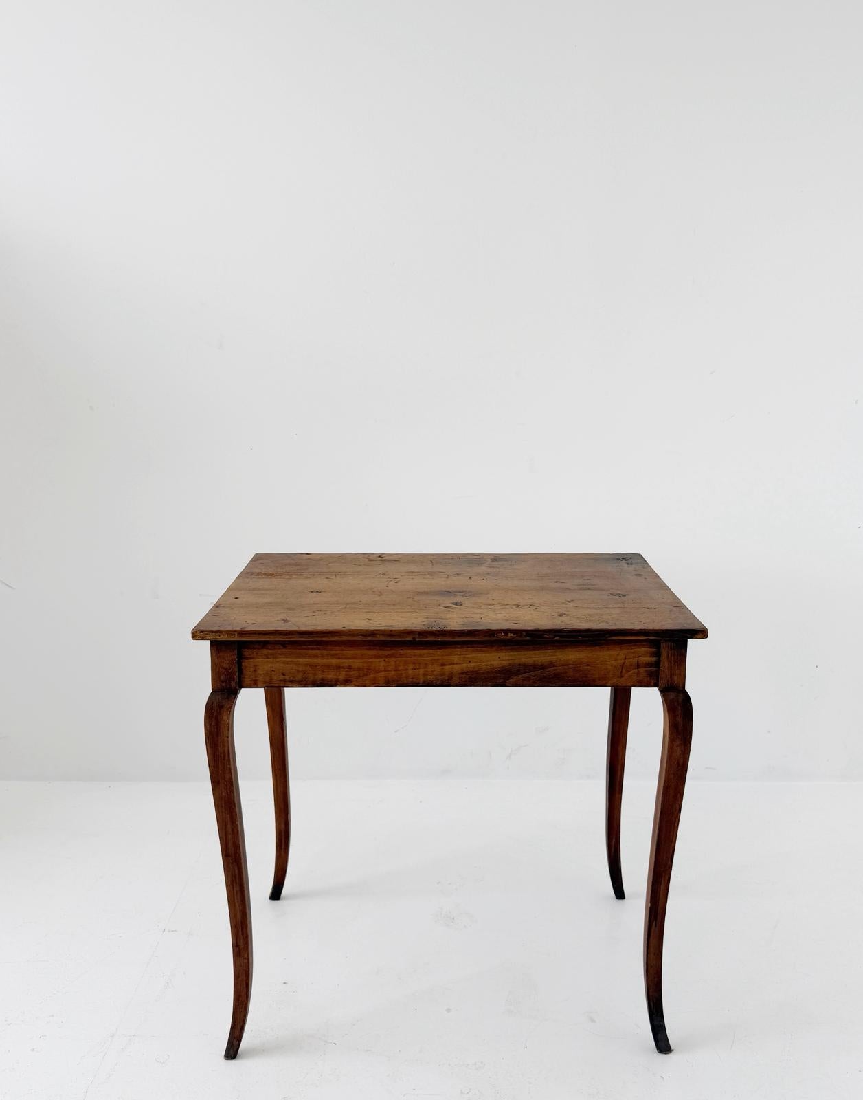 Rustic Walnut Work Table, 19th Century Italy
