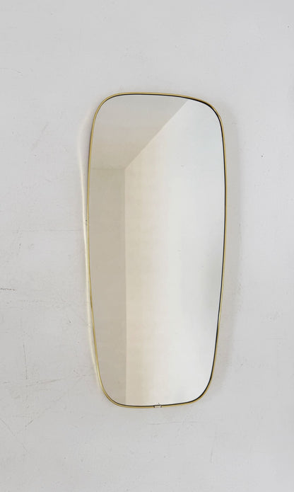 Wall mirror with gilded metal frame, 1950s–1960s