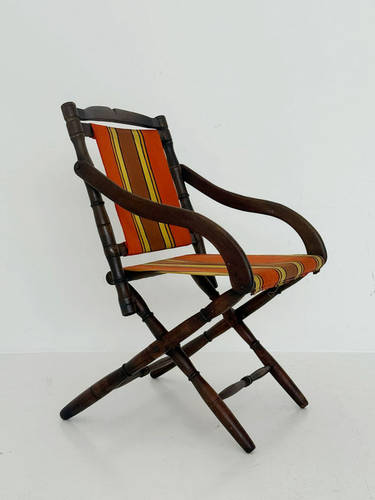 Sedia Pieghevole con Braccioli, anni '60-'70