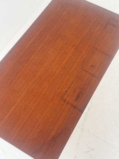 Modernist wood and metal coffee table, Italy, circa 1960s