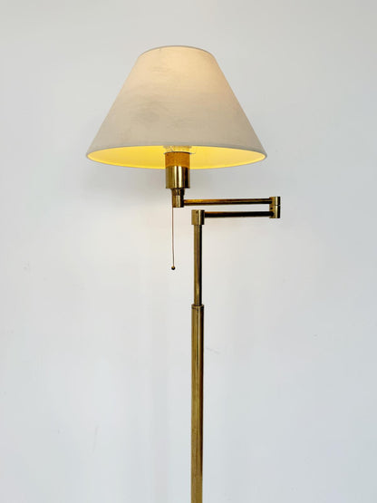 Lampada da ponte regolabile in ottone, anni '70