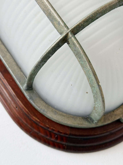 Nautical opal glass ceiling light (1955–1963)