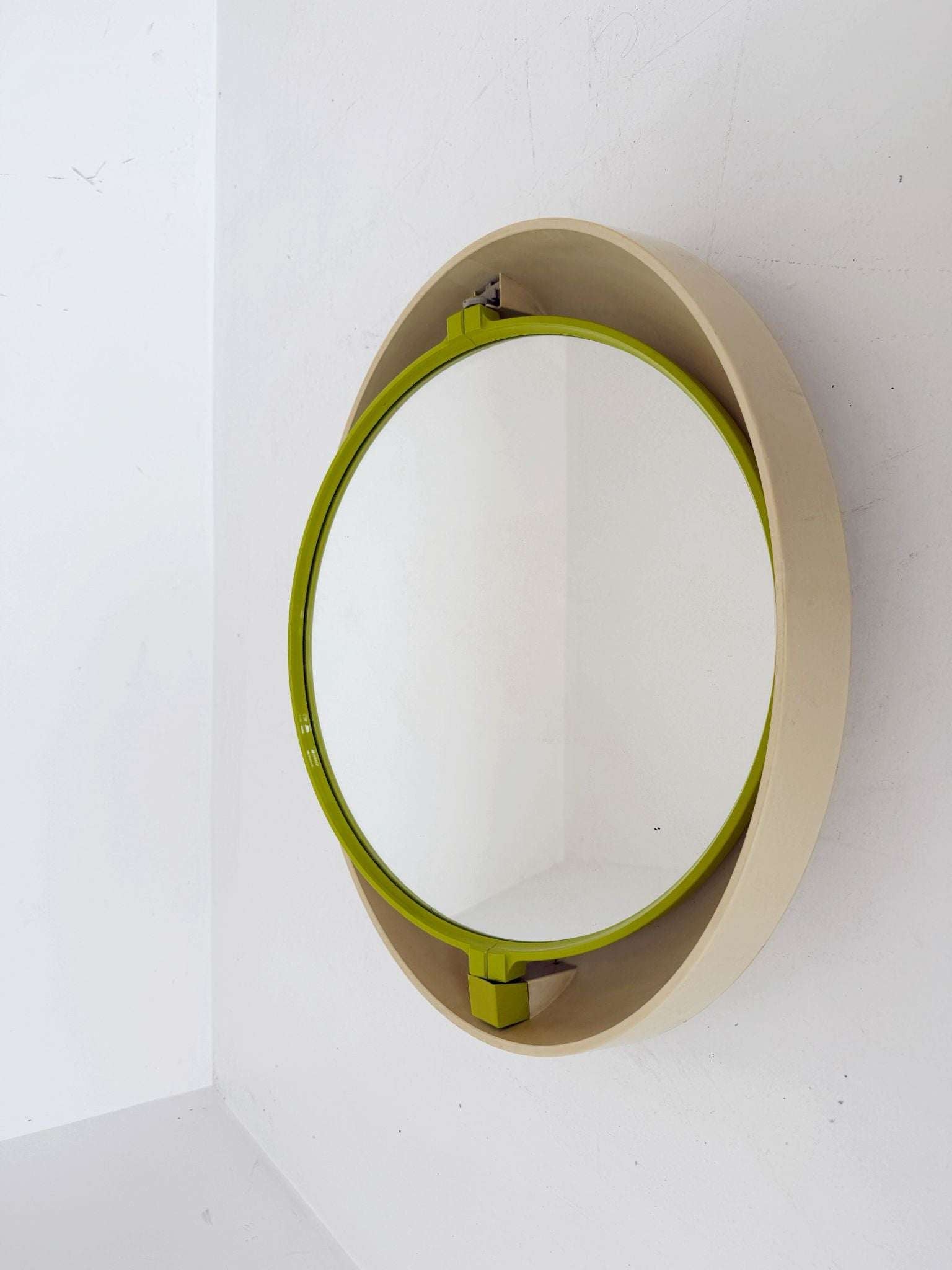 Illuminated Wall Mirror, Space Age Design, 1970s