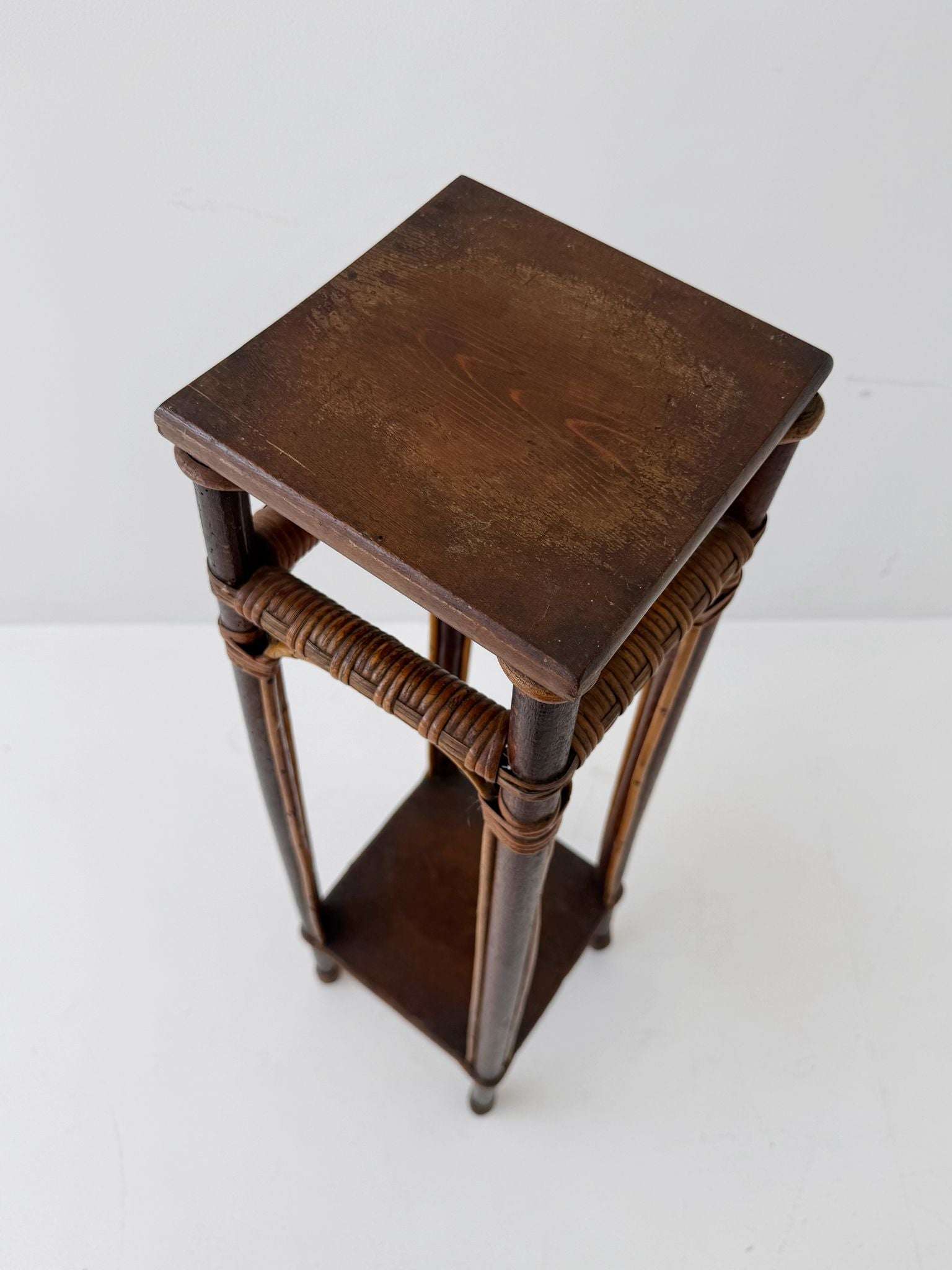 1960s bamboo and wood stand