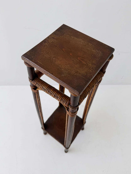 1960s bamboo and wood stand