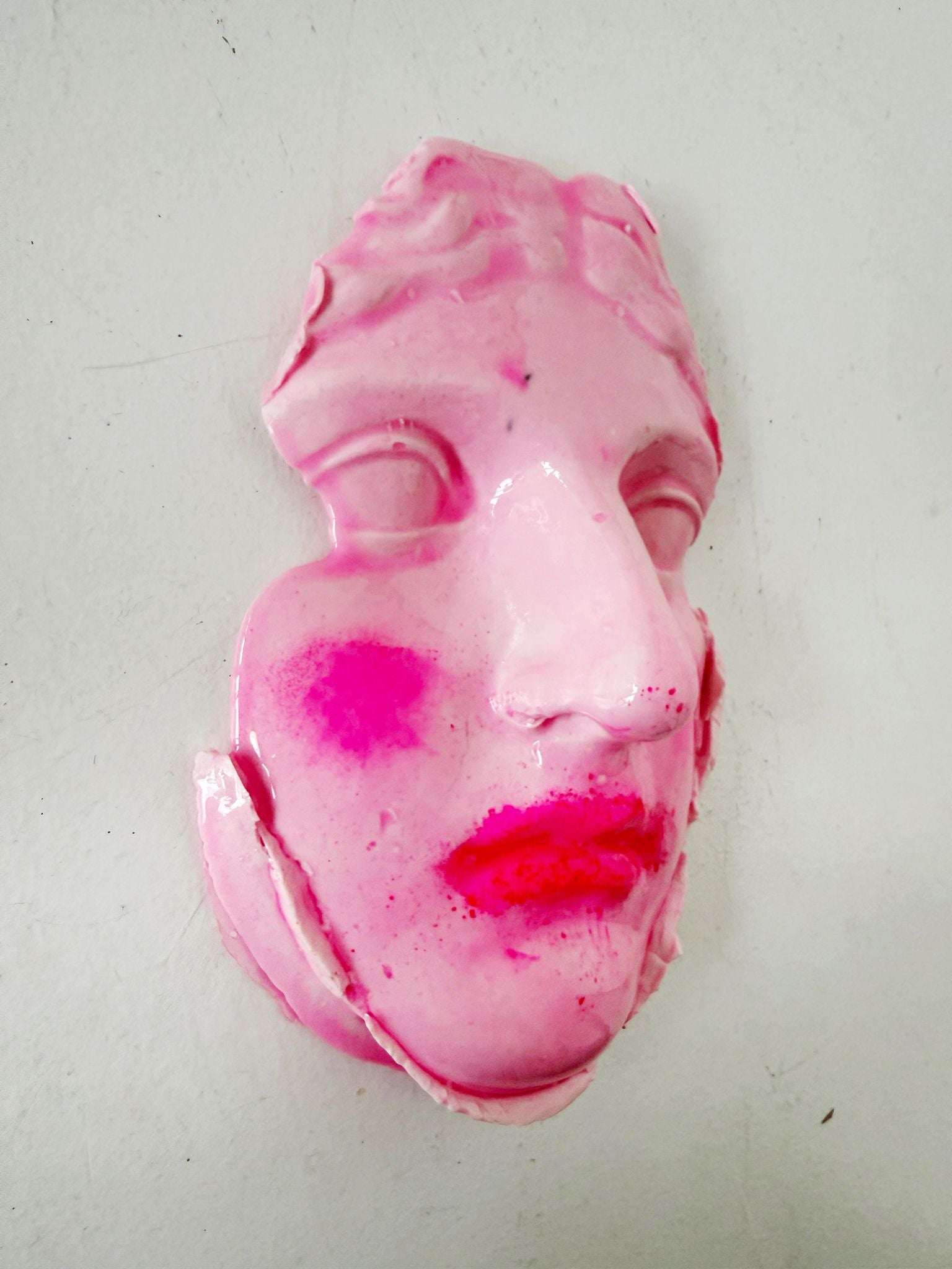 Hand-molded and finished gesso- Annarosa