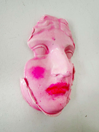 Hand-molded and finished gesso- Annarosa