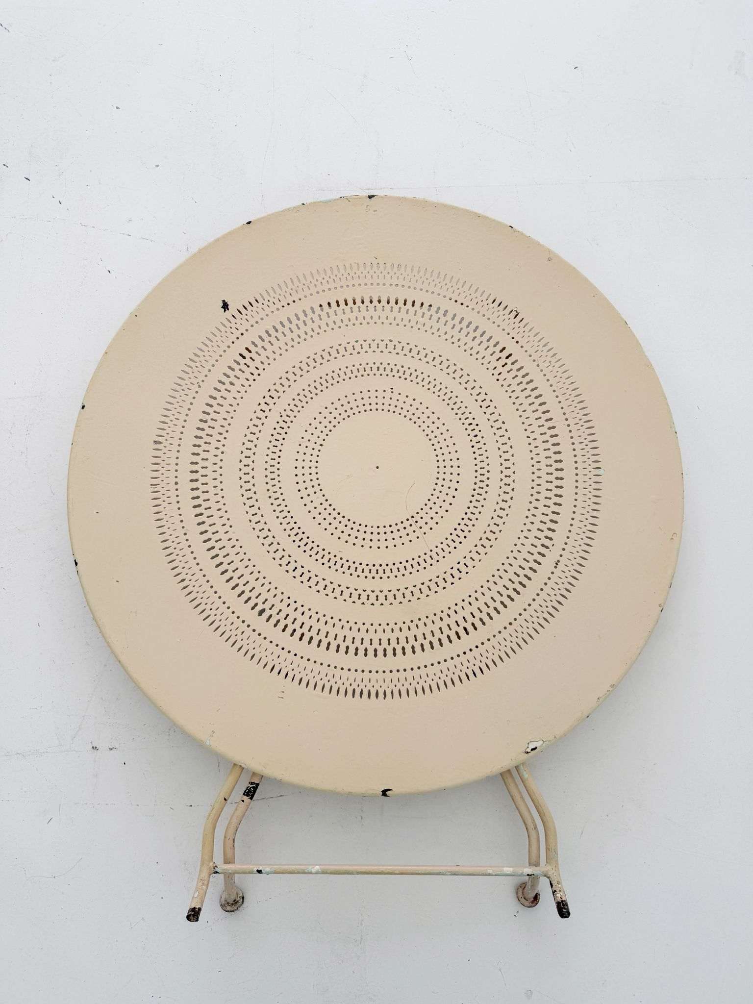 1950s-era Folding Iron Garden Table