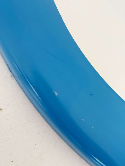 Pair of Round Mirrors with Blue Plastic Frames – 1970s