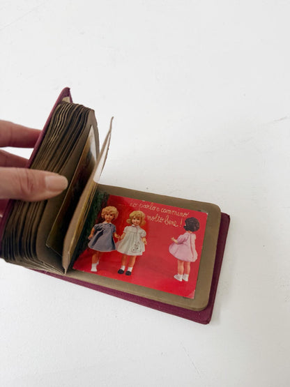 This collection is an advertising sample album of "Folletto" postcards, likely dating back to the 1950s or early 1960s.