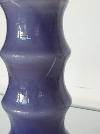 Purple opaline glass vase, Italy, 1960s–70s